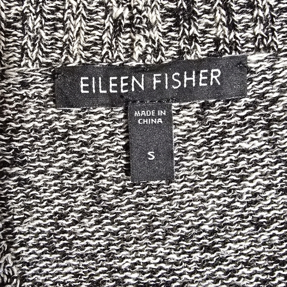 Eileen Fisher Linen Wool Blend Open Cardigan - Picture 4 of 6